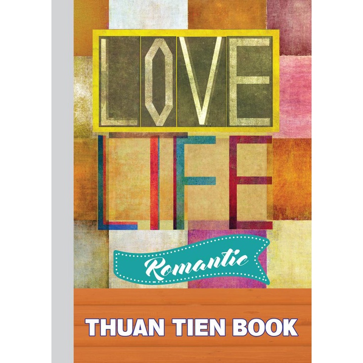 ( 1 Lốc ) Tập Sinh Viên Dán Gáy Romantic 200 Trang KT:175x250mm Độ Dày 60 Gsm ( Mỏng ) Tân Thuận Tiến Camshop