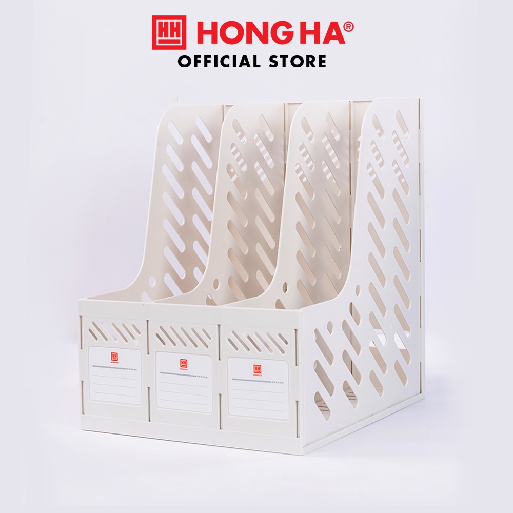 Khay đựng tài liệu, File nan 3 ngăn Hồng Hà S11 - 6619