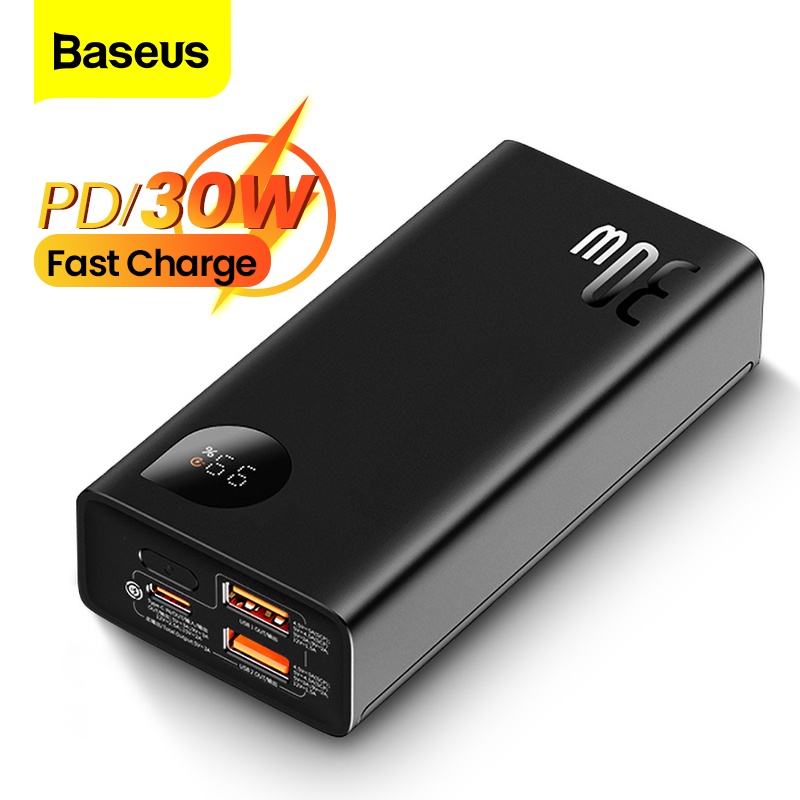 Pin Sạc Dự Phòng Baseus 30W 20000mAh / 10000mAh Cho iPhone 13 Pro Max iPad Pro