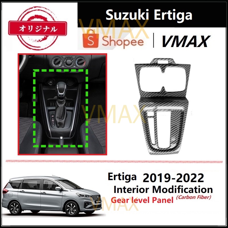 Suzuki Ertiga XL7 2019-nay Bảng điều khiển cấp độ bánh răng bằng sợi Carbon sửa đổi Bảng điều khiển 