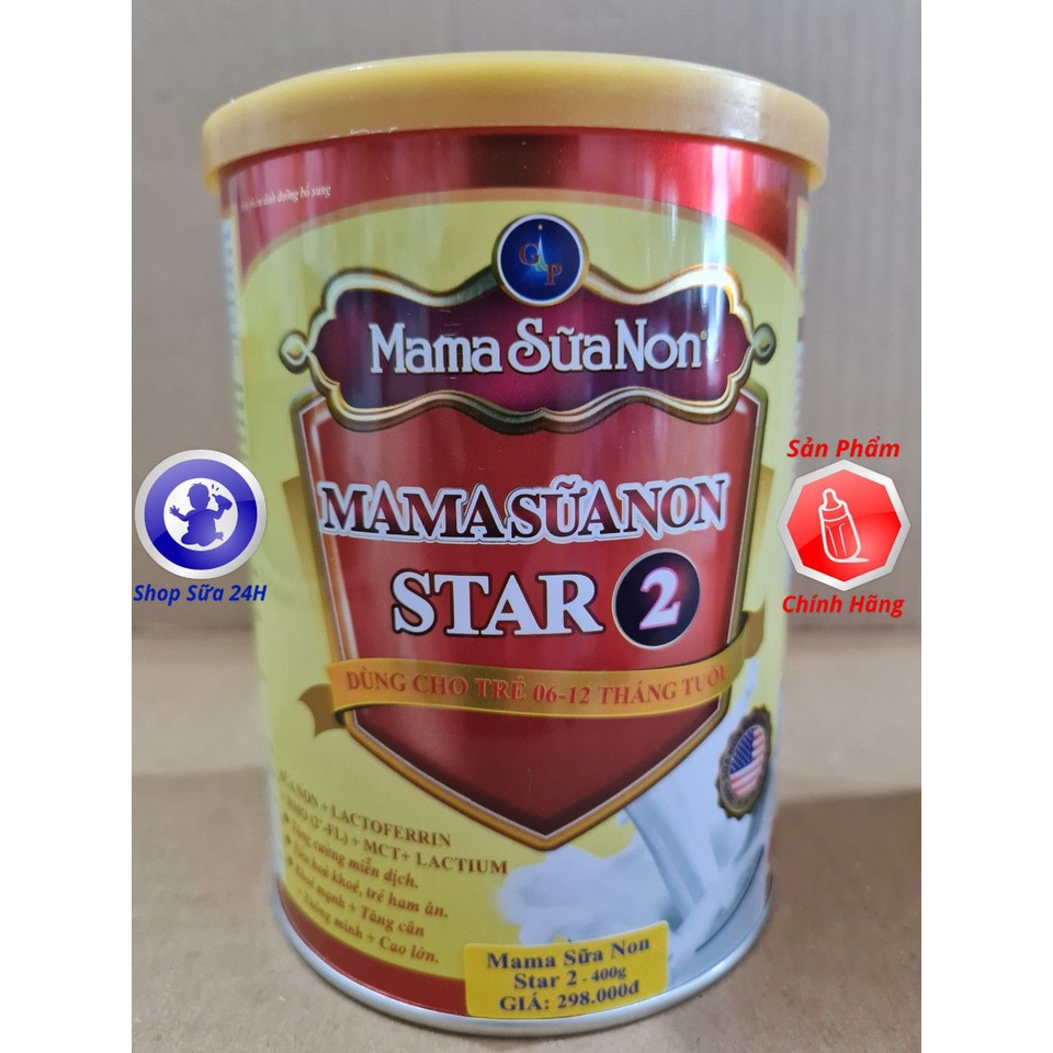 [DATE 2025] Mama Sữa Non Star 1, 2, 3 Lon 400g