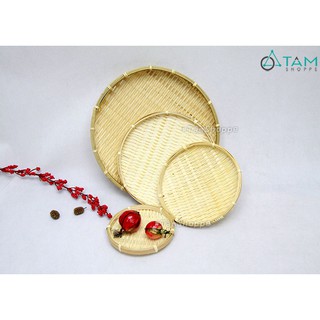 Mẹt tre trang trí hình tròn trơn có vành nhiều cỡ T-MTRN-13 TTTM