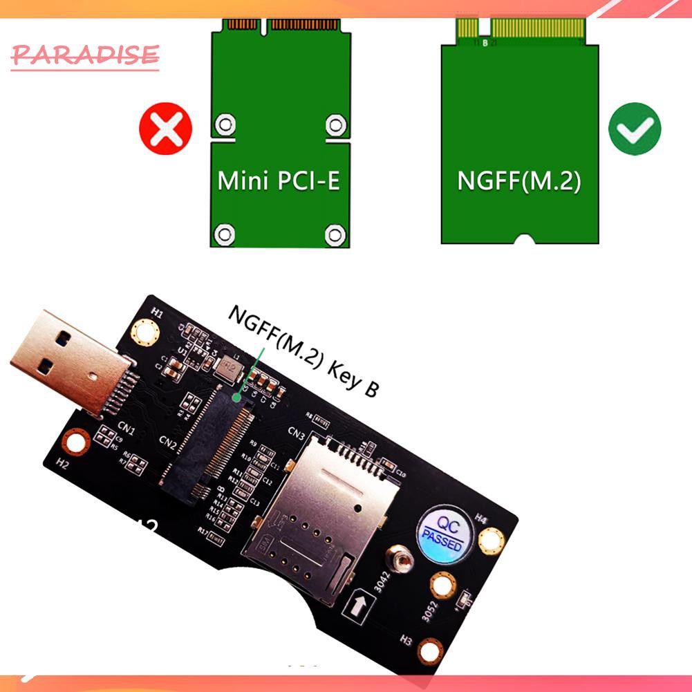 Thẻ Chuyển Đổi 1 Ngff M2 Sang Usb 3.0 W / Sim 8pin Cho 3g / 4g / 5g | BigBuy360 - bigbuy360.vn