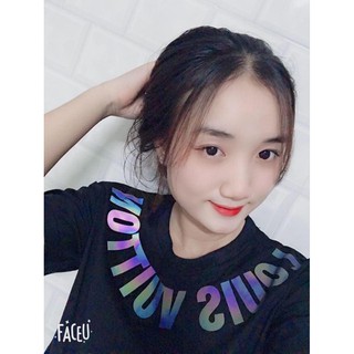 Áo thun Phản quang unisex form rộng - Luonvuituoi viền cổ 7 màu