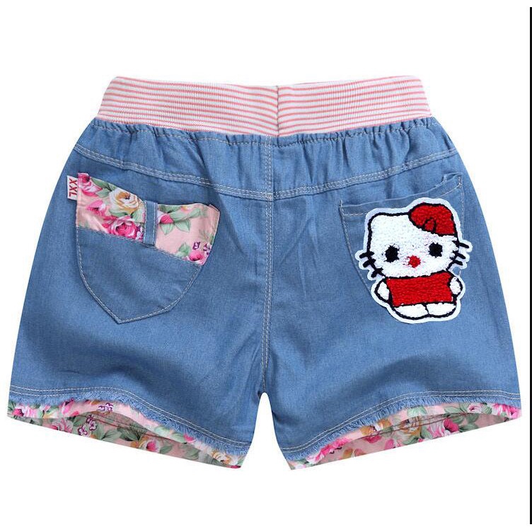 Quần short jean mềm mại dành cho bé gái 3-8 tuổi