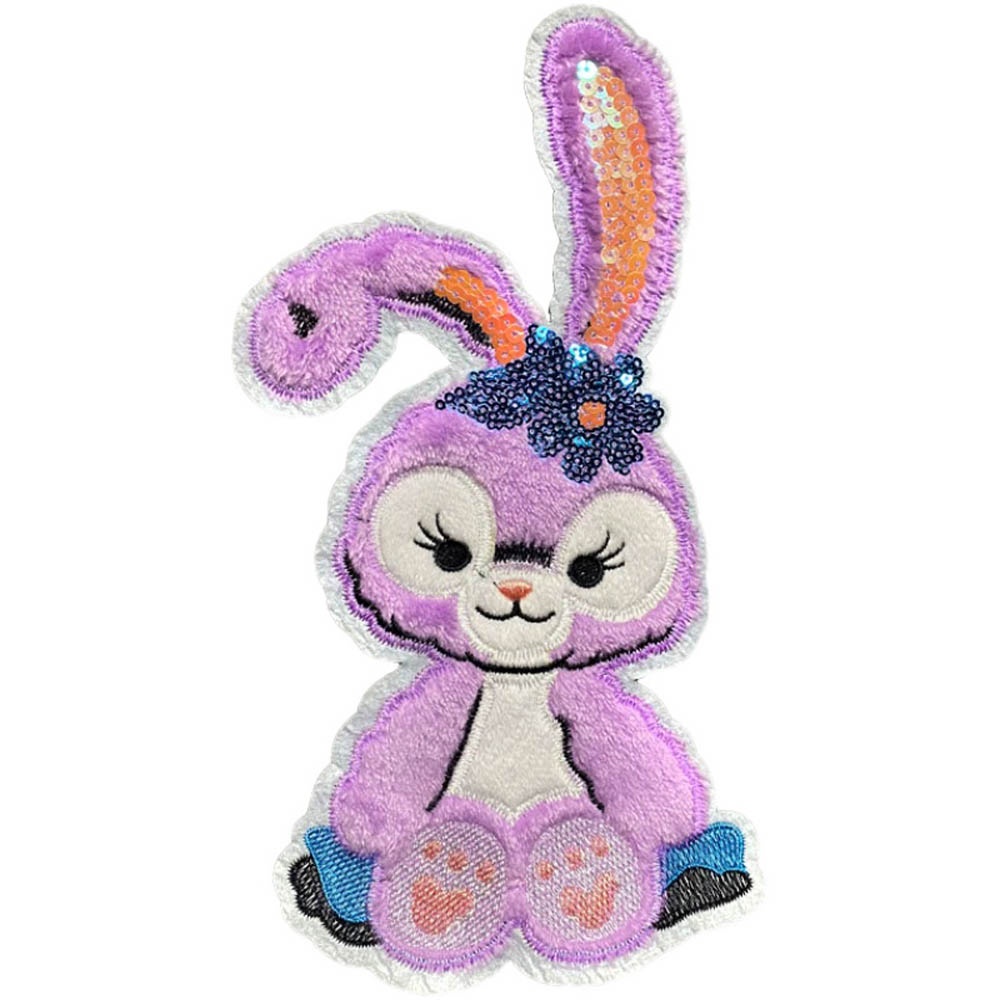 Miếng vá quần áo dạng ủi/ thêu kiểu dáng thỏ hoạt hình đáng yêu