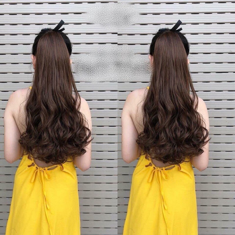 🌸Tóc Giả Nữ🌸- Tóc cột xoăn