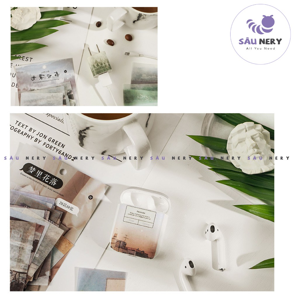 [SALE XẢ HÀNG] Sâu Nery - SN38 - Set 40 miếng dán sticker decor trang trí Time Letter Series INFEEL ME | BigBuy360 - bigbuy360.vn