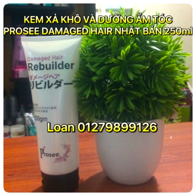 KEM XẢ KHÔ DƯỠNG ẨM DANHF CHO TÓC UỐN TÓC XOĂN PROSEE NHẬT BẢN 250ml