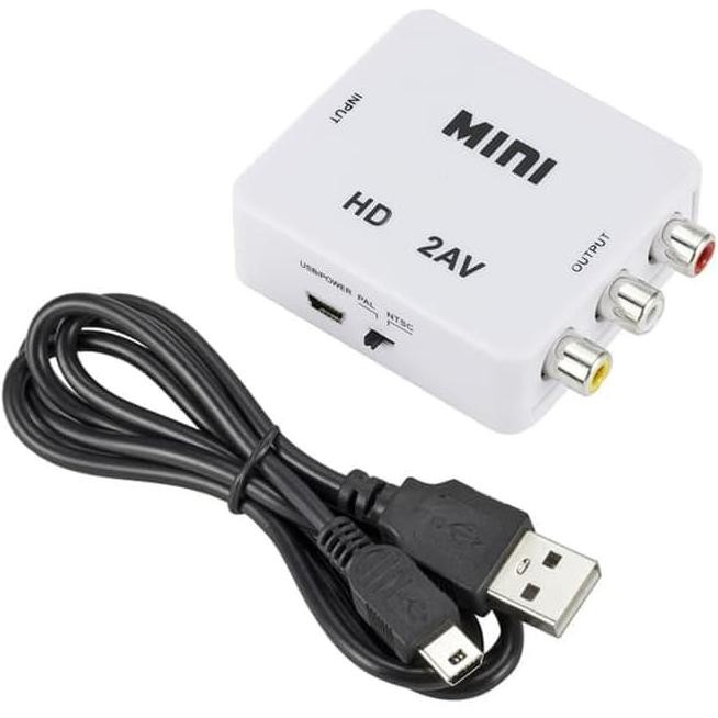Hộp Chuyển Đổi Mini Hdmi2Av / Hdmi Sang Av Rca / Mini Hdmi2Av | BigBuy360 - bigbuy360.vn