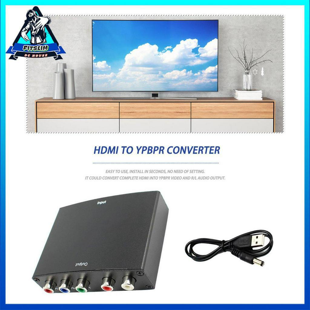 Bộ chuyển đổi bộ chuyển đổi âm thanh 4K HDMI sang 5RCA RGB Component YPbPr Video + R / L