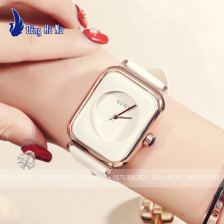 Đồng hồ nữ Guou 8162 ♥️FreeShip♥️ Dây da cao cấp, thiết kế trẻ trung, phong cách Hàn Quốc siêu đẹp ♥️ Bảo hành 12 tháng | BigBuy360 - bigbuy360.vn