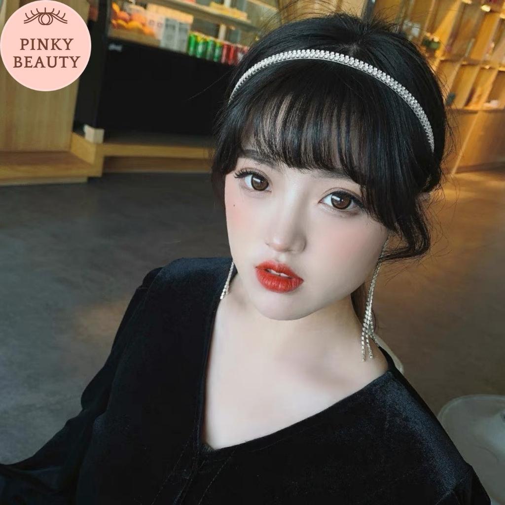 Băng Đô Đính Đá Phối Tua Rua Bờm Cài Tóc Phong Cách Hàn Quốc Thời Trang  Pinky Beauty Xinh Xắn Cá Tính Sang Trọng