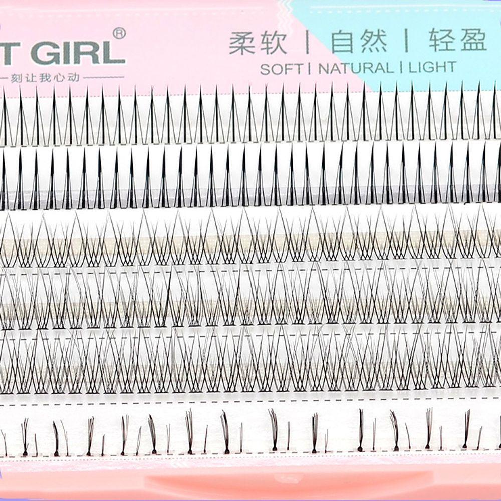 OCEANMAP Cặp Lông Mi Giả Tự Nhiên Lâu Trôi Kiểu Đuôi Cá DIY