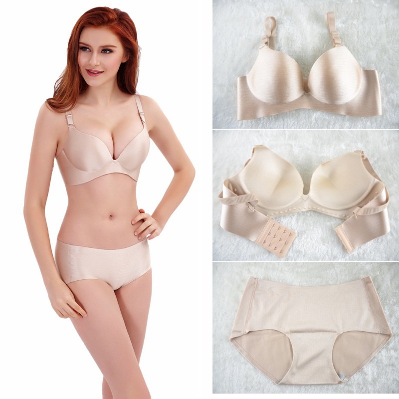 Bộ đồ lót áo nâng ngực kèm quần lót vải đúc | BigBuy360 - bigbuy360.vn