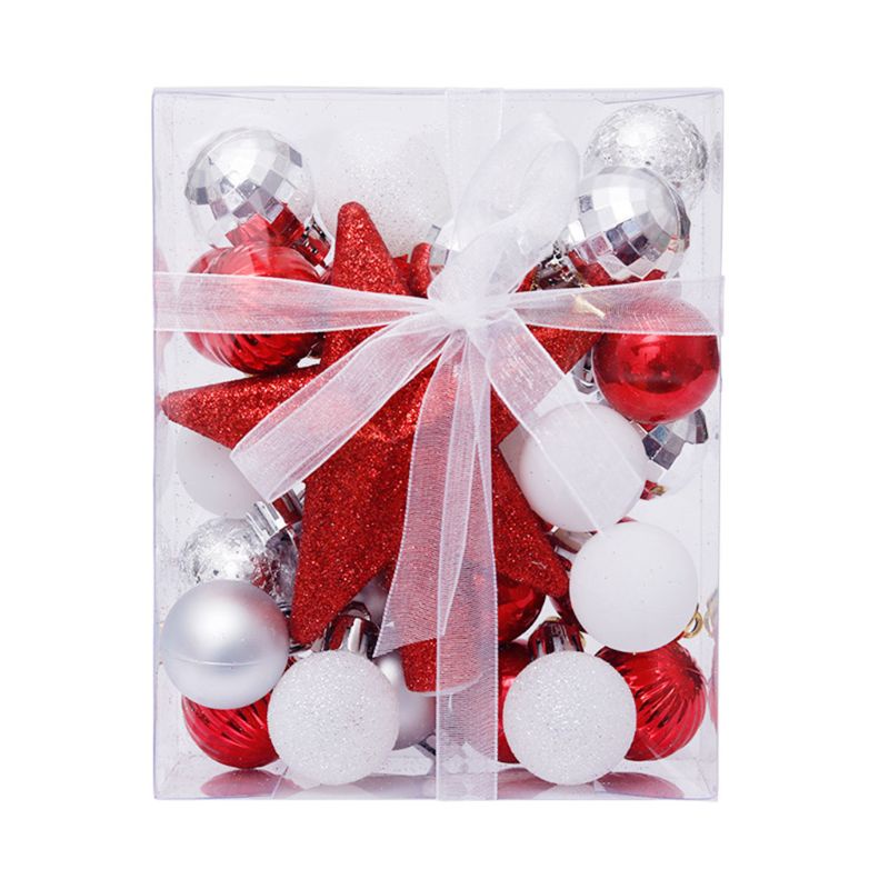 Set 30 Trái Châu 3cm Trang Trí Cây Thông Noel