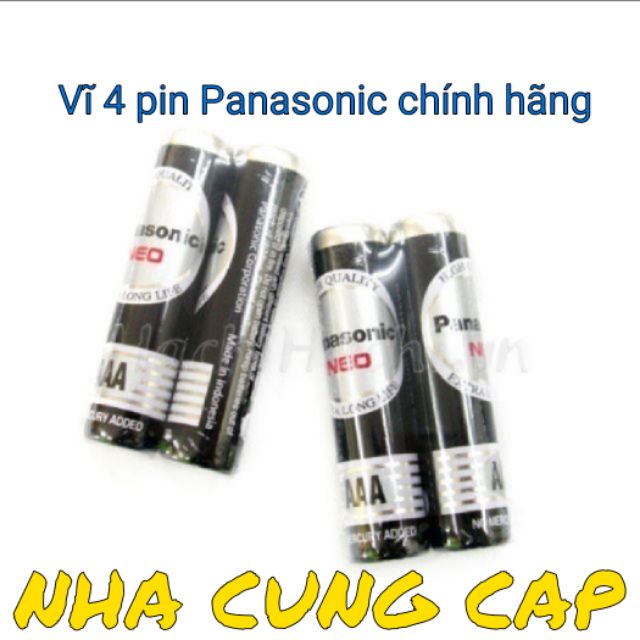 (GIÁ HỦY DIỆT) 4 PIN 3AAA PANASONIC CHÍNH HÃNG