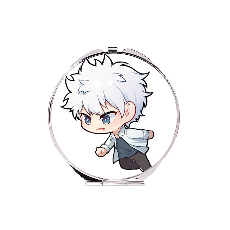 ( tròn ) Gương Người đại diện thời gian chibi anime bỏ túi cầm tay 2 mặt dễ thương tiện lợi quà tặng độc đáo