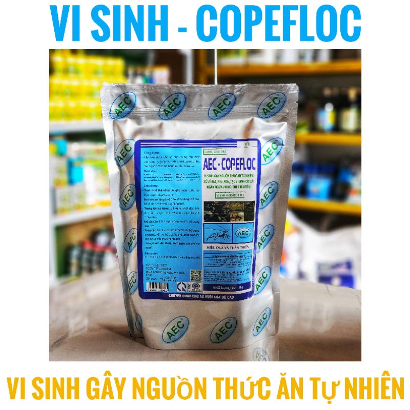 MEN VI SINH TẠO MỒI AO NUÔI TÔM - AEC COPEFLOC - 1KG