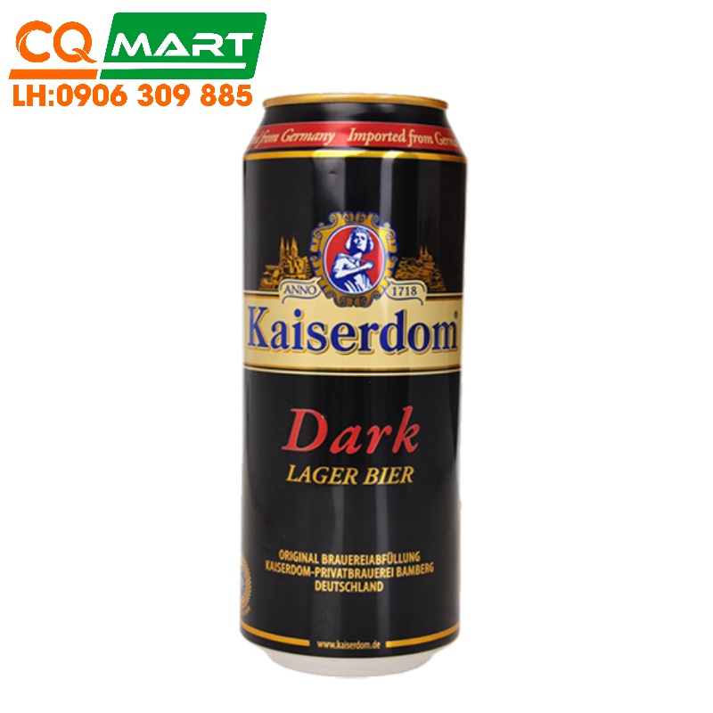 Bia Kaiserdom Dark 4,7% Lon Siêu To 1L