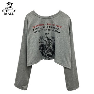 Áo thun nữ dài tay chất liệu cotton