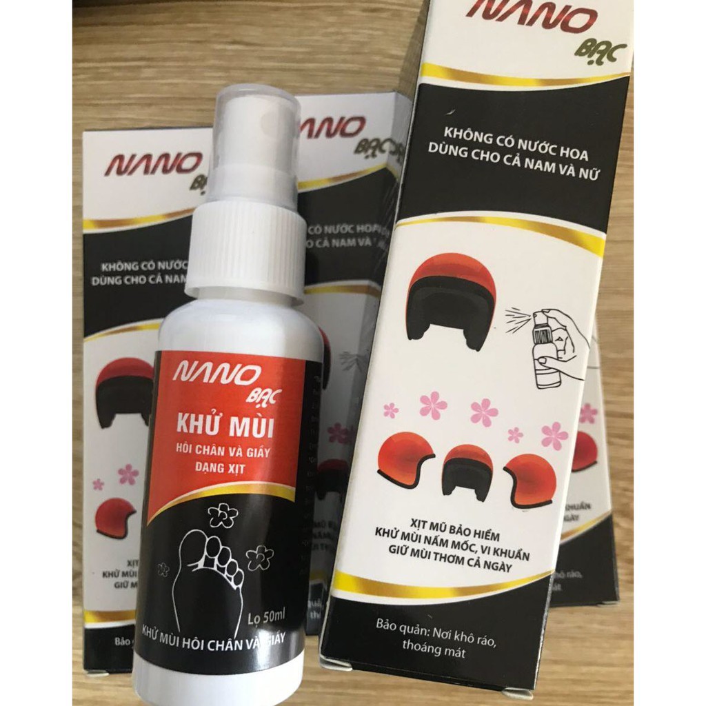 Xịt khử mùi hôi chân hương quế 50ml, hết hôi chân, giầy dép thơm tho