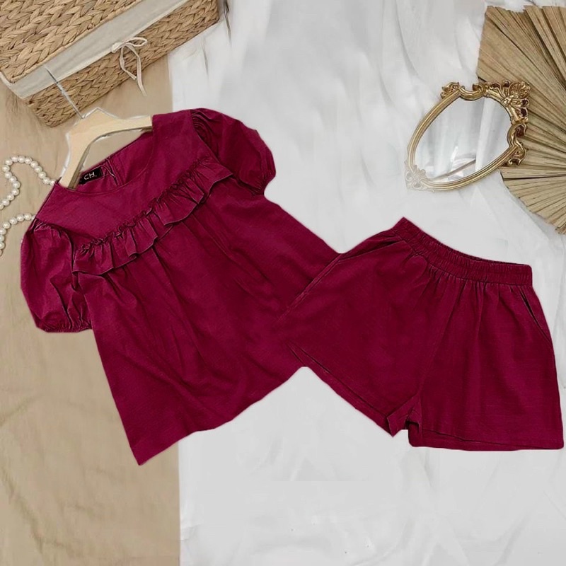 Sét Bigsize Peplum Bèo Ngực (Bigsize 55kg Đến 100kg (M/L/XL/XXL)