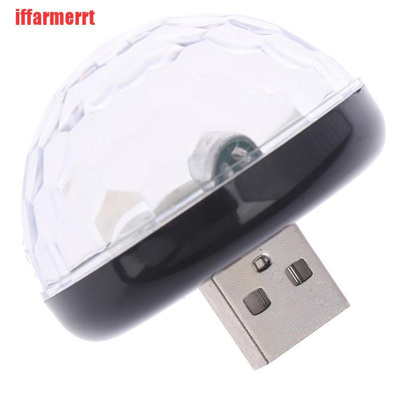 1 Đèn Led Usb Rgb Mini Trang Trí Nội Thất Xe Hơi