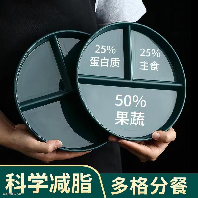 Đĩa Đựng Thức Ăn Giảm Cân Chia Ba Ngăn Tiện Dụng Cho Người Lớn Và Trẻ Em