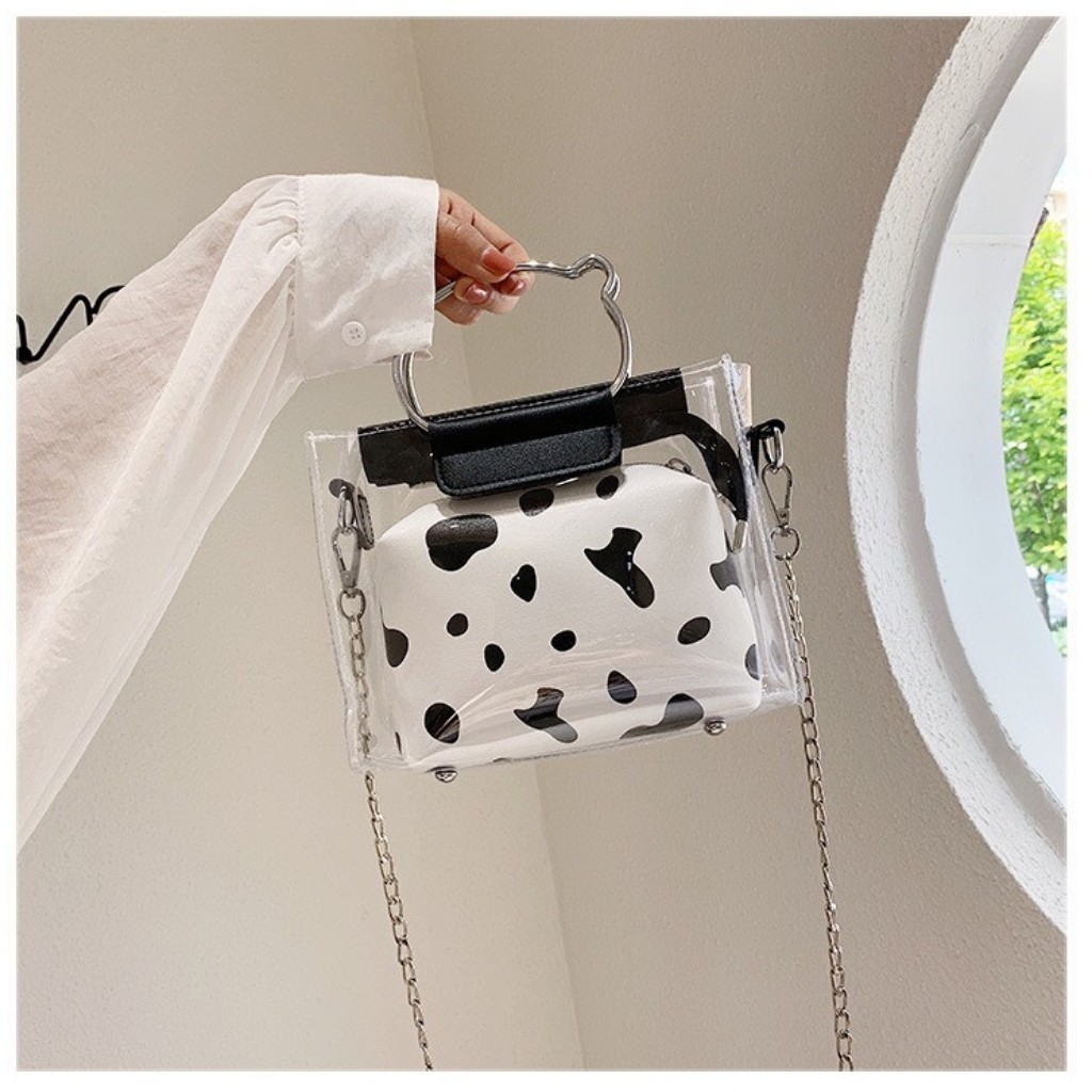 Túi Bò Sữa Đeo Chéo Nữ Giá Rẻ HA74 Chất Da Mềm Đẹp Size 14