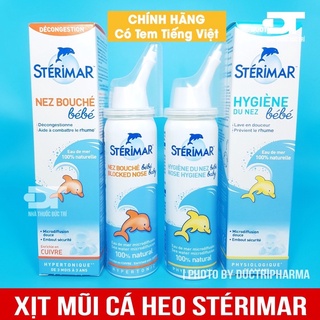 Xịt muối biển sterimar baby Pháp Hàng nhập khẩu chính hãng