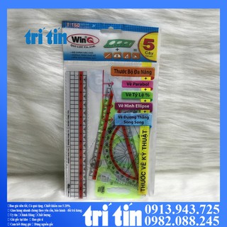 (Hàng cao cấp sẵn hàng, giá sỉ)❣️𝑭𝒓𝒆𝒆𝒔𝒉𝒊𝒑❣️ Thước bộ dẻo WinQ T - 160 ( 5 cây )