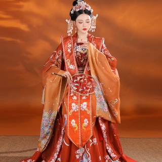 【Gửi hàng từ Trung Quốc】☂Changyunxi-Qingpingle Song triều Hạ Môn Hanfu của phụ nữ Chính hãng Ban đầu Áo choàng dài hai n