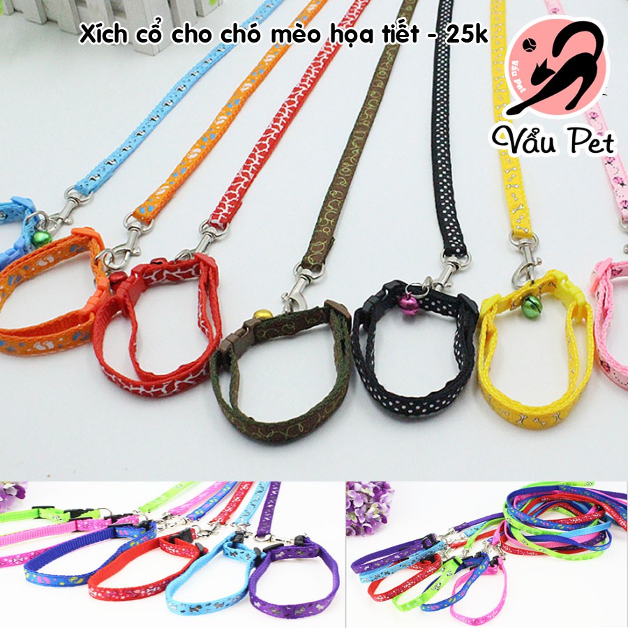 Dây xích cổ 2 lớp cho chó mèo nhỏ (Dưới 5kg) - Lida Pet Shop