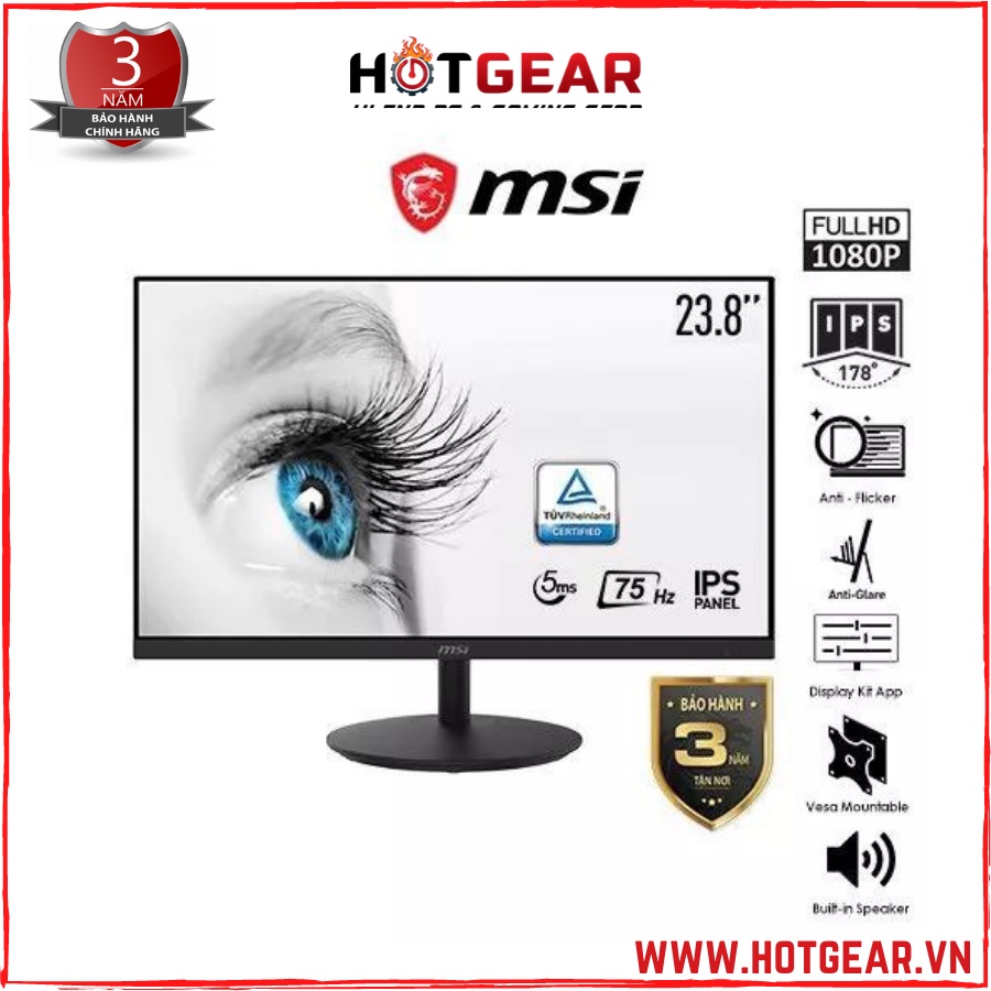 Màn hình máy tính MSI PRO MP242 23.8 inch FHD IPS