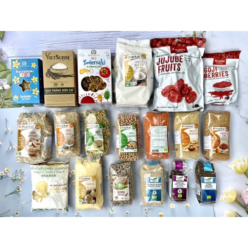 Các loại BỘT HỮU CƠ CHO BÉ ĂN DẶM