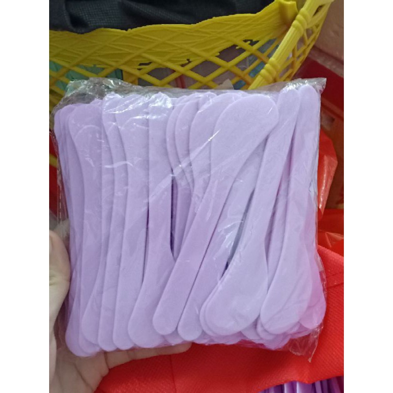 Combo 100 muỗng múc kem [màu tím đục]