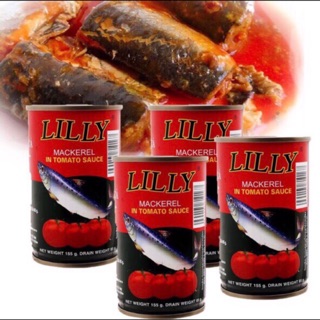 lốc 10 hộp Cá Nục Sốt Cà Lilly 155g Thái lan