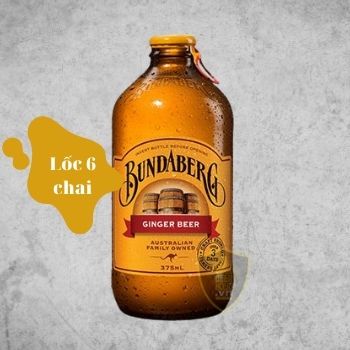 Bundaberg vị Gừng của Úc, lốc 6 chai 375ml, Beerholic, BH12-GI, Dòng bia trái cây không cồn