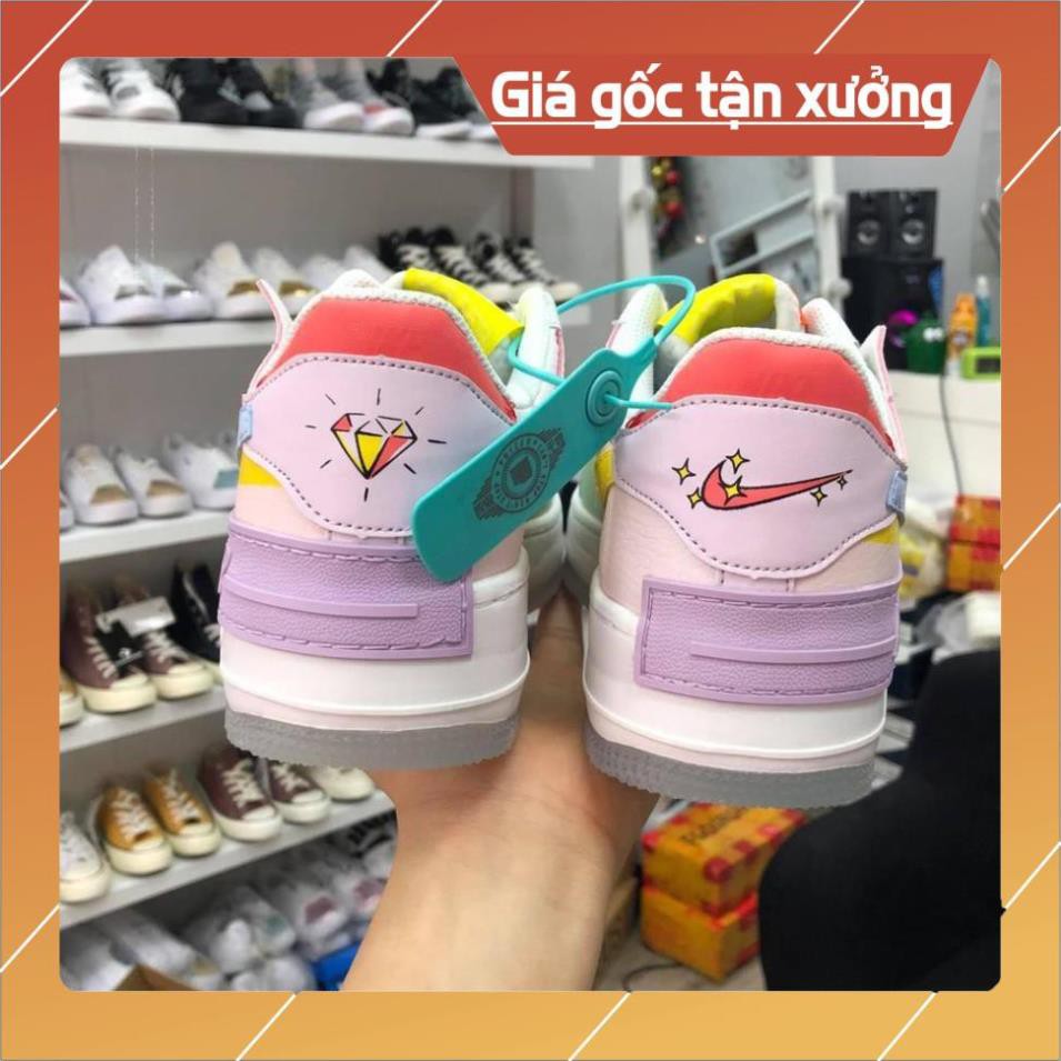 [FreeShip-Hàng Xịn Sale Sốc] Giày thể thao af1 kim cương, Giầy Air Fore One Full phụ kiện