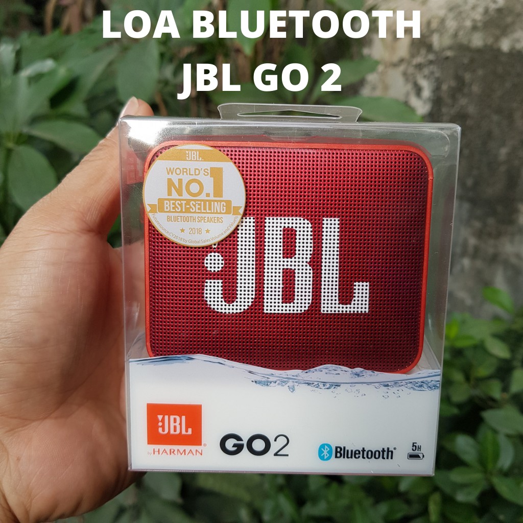 Loa Bluetooth JBL Go 2 - 3.1W, FULLBOX NEW 100%, Chống nước tiêu chuẩn IPX7