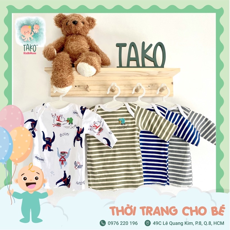 Bộ Áo Quần Tay Dài Bé Trai HOTGA