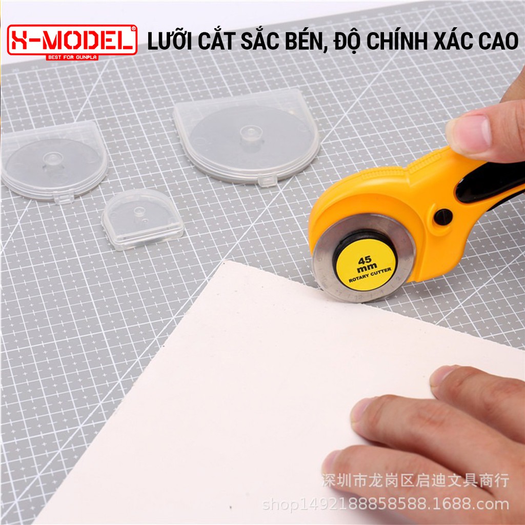 Dao cắt lưỡi tròn đa năng dụng cụ làm mô hình gundam XM45 phụ kiện XMODEL lưỡi thép không rỉ, khóa bấm cố định