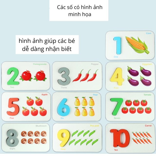 Đồ chơi giáo dục thông minh cho bé - Bộ ghép chữ cái tiếng anh và làm quen với toán qua hình ảnh các con vật ngộ nghĩnh