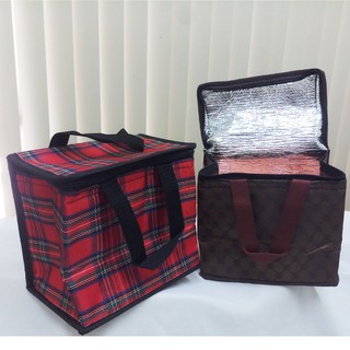 Túi giữ nhiệt hình hộp vuông đáy 21x13cm cao 20cm, vừa 3 hộp cơm xốp, vải bố dù dầy. tx113