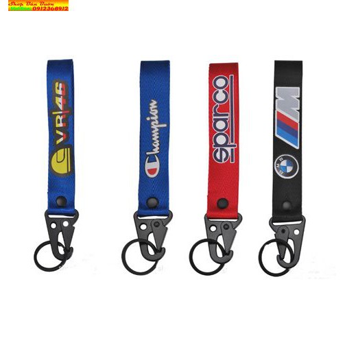 MÓC KHÓA DÂY CHAMPION, SPARCO, BMW, VR46, ak, honda, 93 CAO CẤP