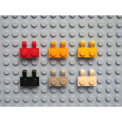 Gạch Lego 1 x 2 với 2 tay cầm / Lego Part 60470b: Plate, Modified 1 x 2 with 2 Open O Clips