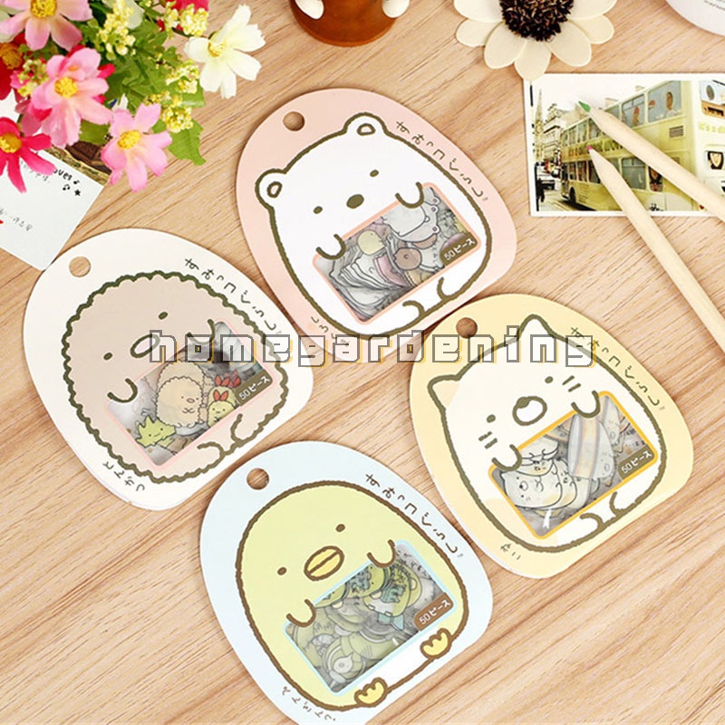 Set 50 sticker dán trang trí hình thú đáng yêu đa năng