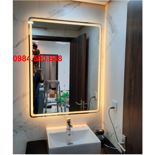 Gương phòng tắm Led cảm ứng cao cấp có sấy 40/60cm (Vietnamese House)