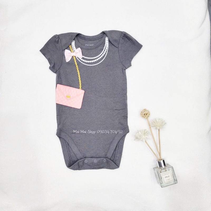 Body chip cộc tay xuất dư chất cotton mỏng mát cho bé 0-24M(3M,6M,9M,12M,18M,24M from nhỏ)-Bộ liền thân